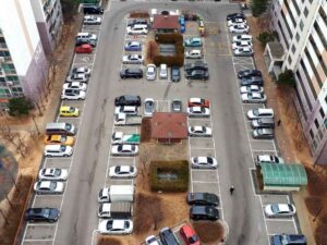 Due Diligence Survey Shared Parking Arlington Virginia - Arlington Land Surveying Due diligence survey for shared parking between multiple properties in Arlington Virginia